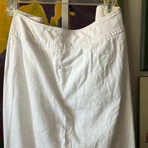 Bandolino woman white linen pants